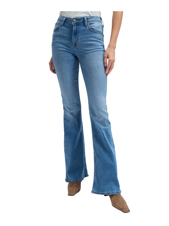 Lee Lee Jeansy Breese Niebieski Wide Leg