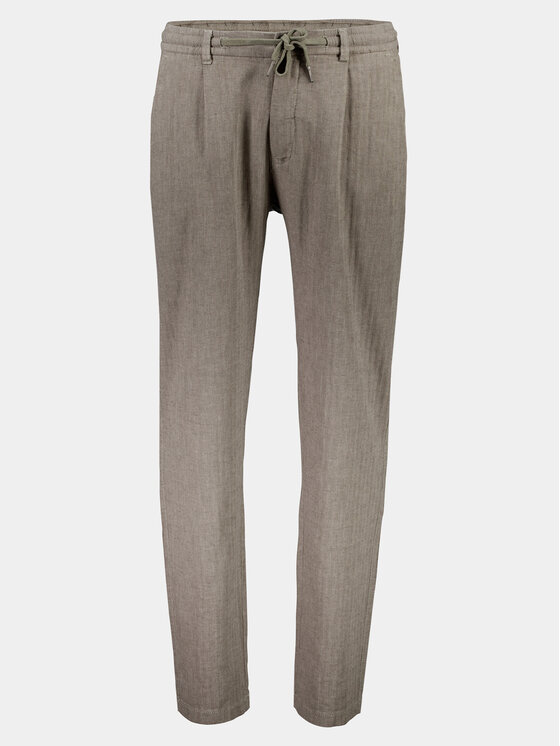 Lindbergh Lindbergh Hlače iz tkanine 30-003020 Zelena Relaxed Fit