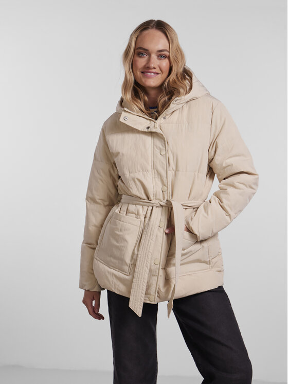Pieces Giubbotto invernale Nidone 17128174 Beige Regular Fit, taglia : S