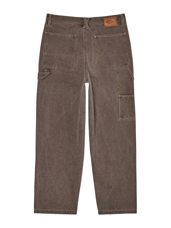 Element Element Bavlnené nohavice Big Carpenter Canvas ELYNP00201 Hnedá Relaxed Fit