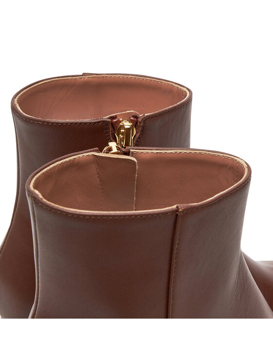 Pollini Pollini Botki SA21045C1LTD0217 Brązowy