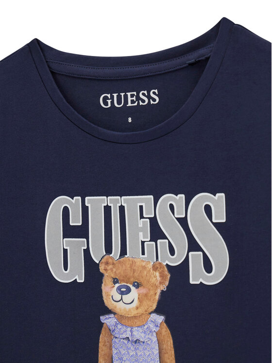 Guess Guess T-Shirt J6GI04 K6YW4 Granatowy Regular Fit