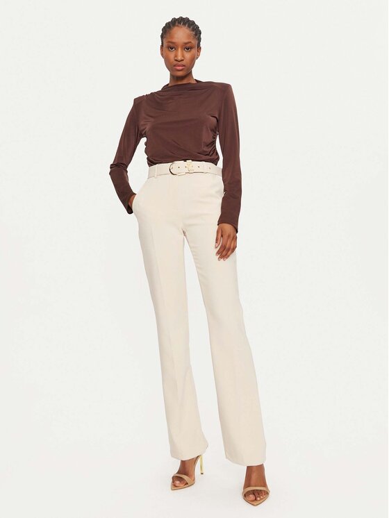 Rinascimento Rinascimento Pantaloni di tessuto 1000769154920 Beige Regular Fit