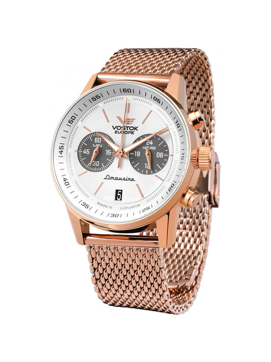 Vostok Europe Vostok Europe Zegarek VK64-560B692B Różowe złoto