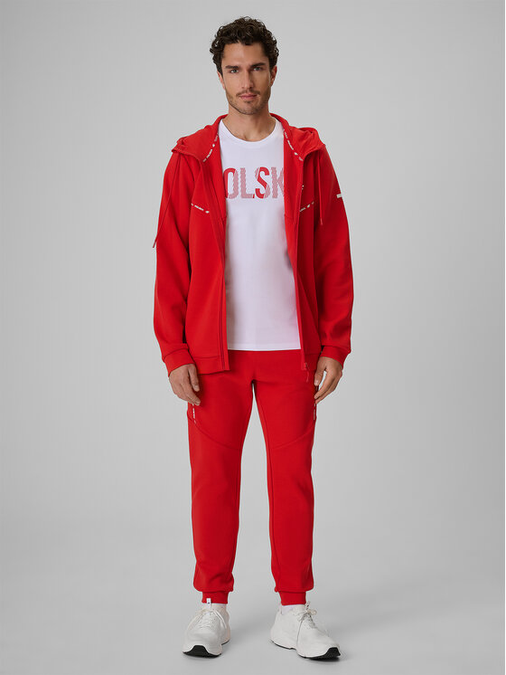 4F 4F Joggery STREFA KIBICA Czerwony Regular Fit
