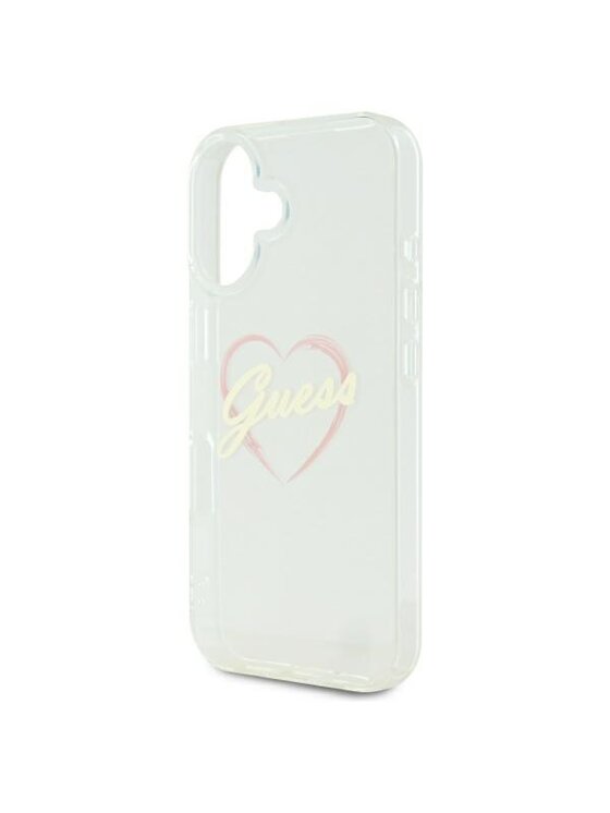 Guess Guess Etui na telefon Apple iPhone 16 Plus Przezroczysty
