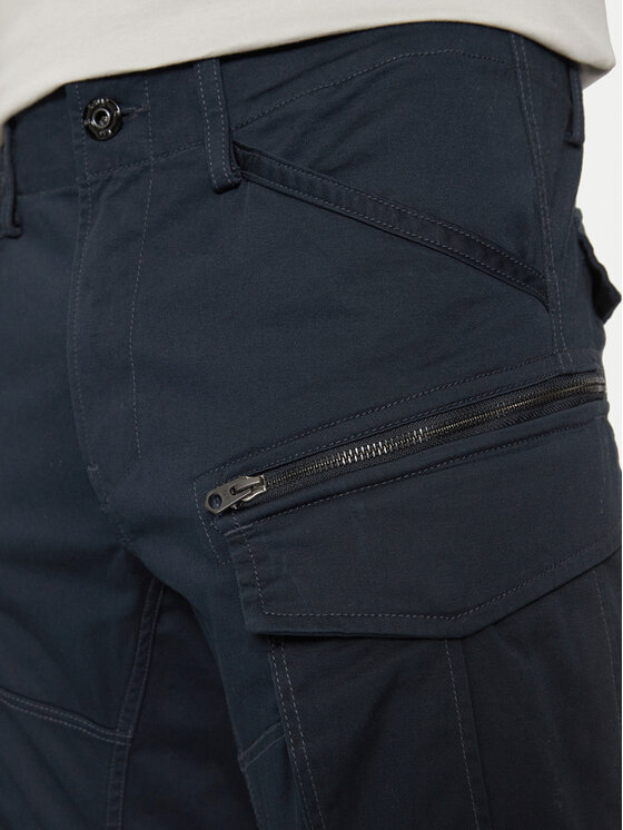 G-Star Raw G-Star Raw Hlače iz tkanine Rovic 3D D02190 Mornarsko modra Regular Fit
