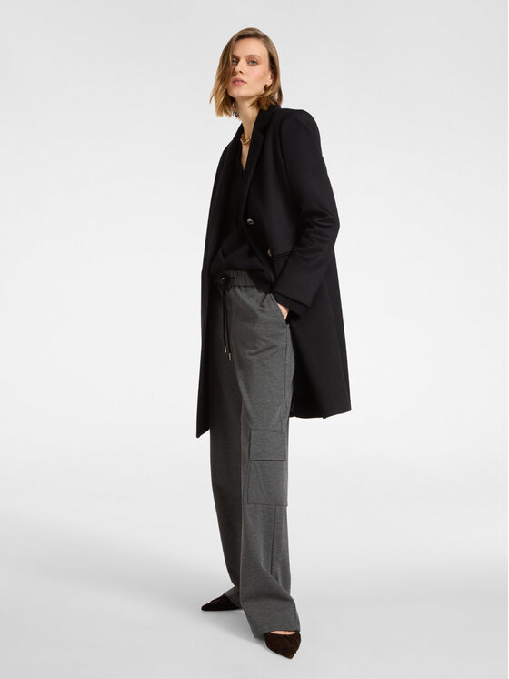 Elena Mirò Elena Mirò Cappotto 8144P000054N033 Nero Regular Fit