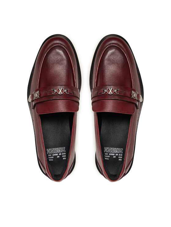 Bronx Bronx Loaferice Next Wagon 66652-US Tamnocrvena
