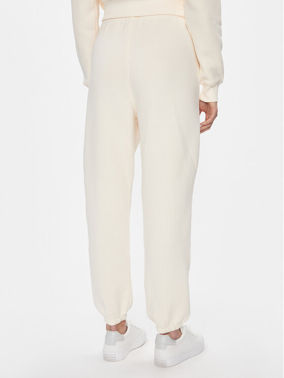 Tommy Hilfiger Tommy Hilfiger Spodnie dresowe Crest Sweat Pant WW0WW40601 Écru Regular Fit