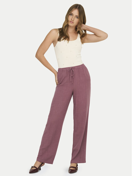 ONLY ONLY Stoffhose Siesta 15322263 Rosa Regular Fit