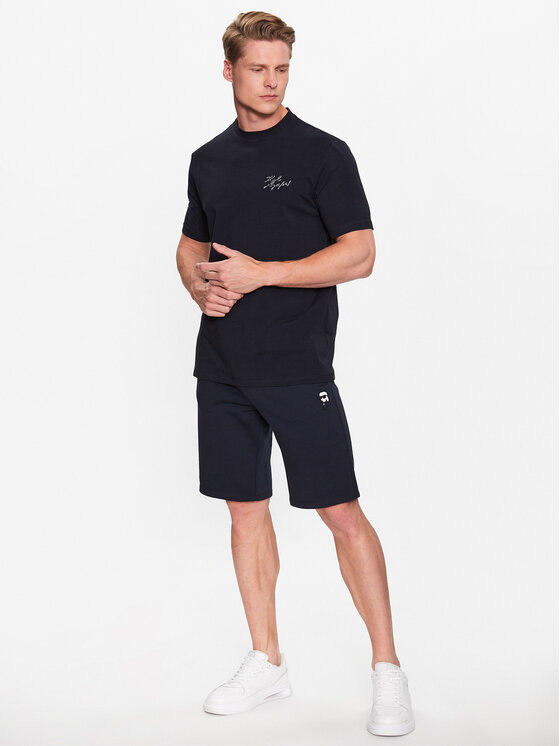 KARL LAGERFELD KARL LAGERFELD Marškinėliai 755024 532221 Tamsiai mėlyna Regular Fit