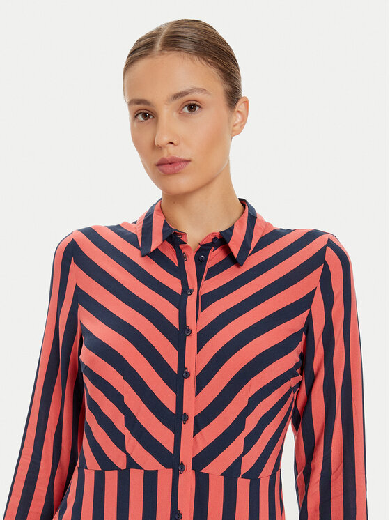 YAS YAS Φόρεμα πουκάμισο Savanna 26022663 Κόκκινο Loose Fit