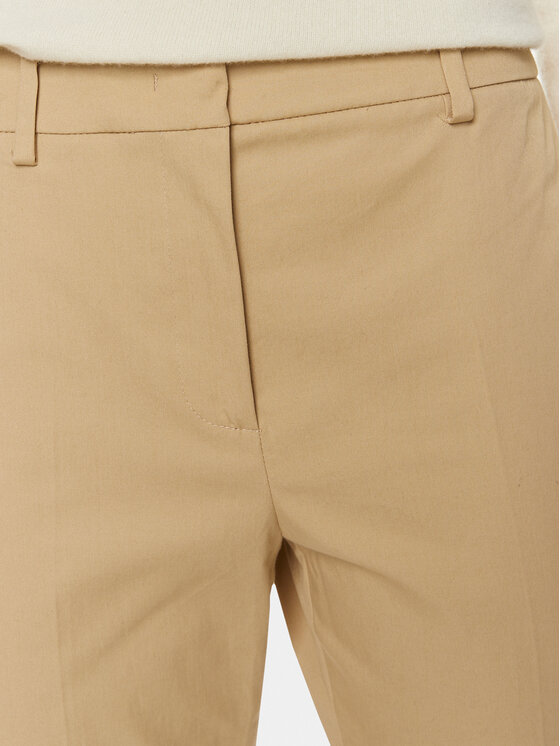Weekend Max Mara Weekend Max Mara Pantaloni di tessuto Cecco 2415131032 Marrone Slim Fit