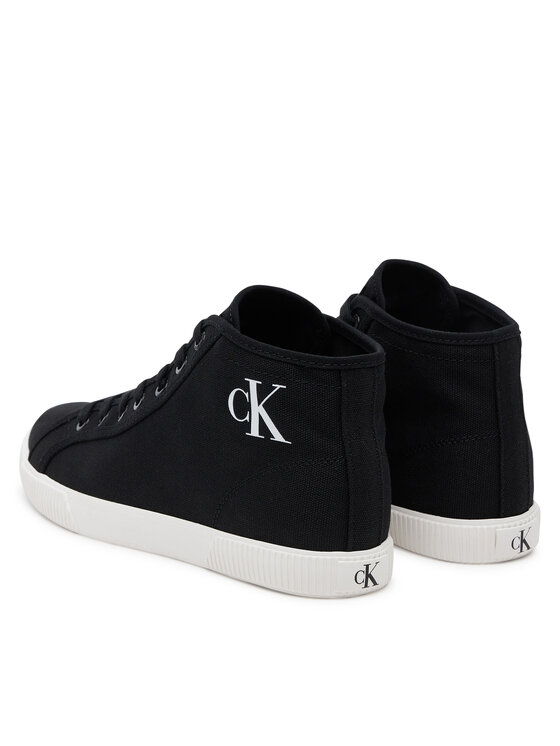 Calvin Klein Jeans Calvin Klein Jeans Tenisice Ess Vulc Mid Cv Mg Wn YW0YW01761 Crna