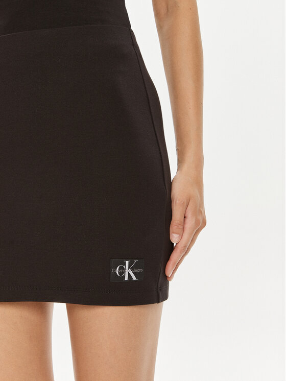 Calvin Klein Jeans Calvin Klein Jeans Φούστα mini Milano J20J223608 Μαύρο Slim Fit