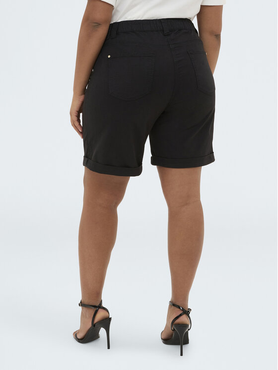 Fiorella Rubino Fiorella Rubino Szorty materiałowe P714T005198N033 Czarny Regular Fit