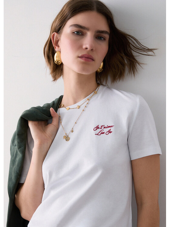 Liu Jo Liu Jo T-shirt WF6348J6308L9374 Bianco Regular Fit