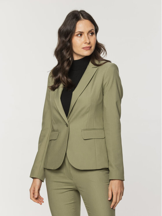 Willsoor Willsoor Marynarka 67876 Zielony Regular Fit