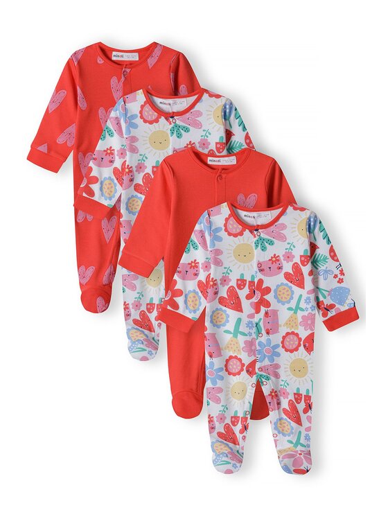 MINOTI MINOTI Pajac 16mbaby 3 Czerwony Regular Fit