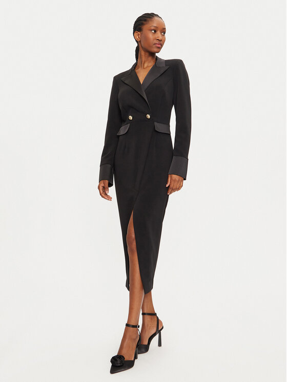 Babylon Babylon Koktejlové šaty E00725 Černá Regular Fit