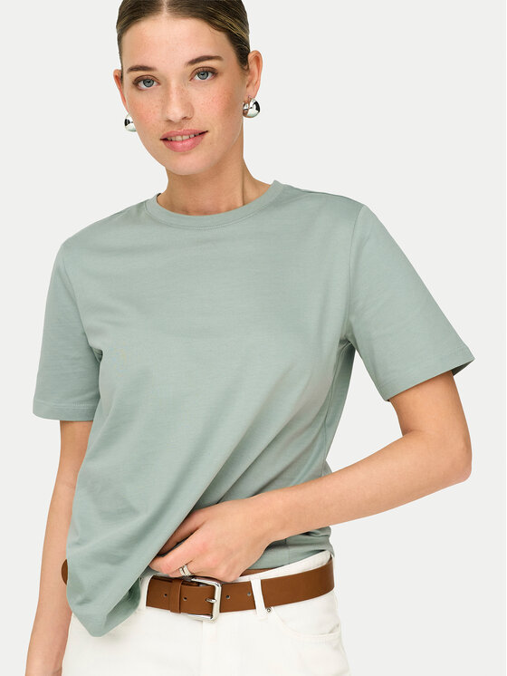 ONLY ONLY T-shirt Freja 15367970 Zelena Regular Fit