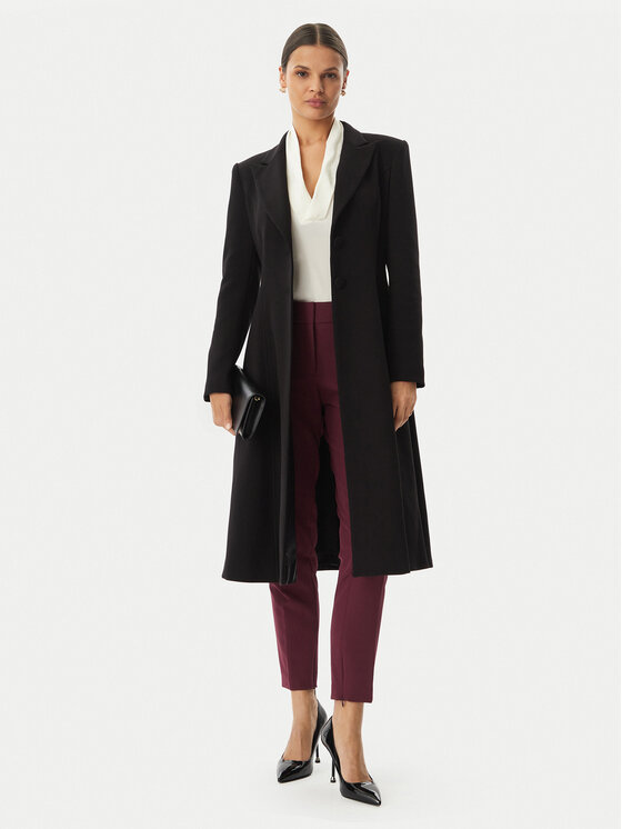 Rinascimento Rinascimento Демісезонний плащ CFC0127999003 Чорний Slim Fit