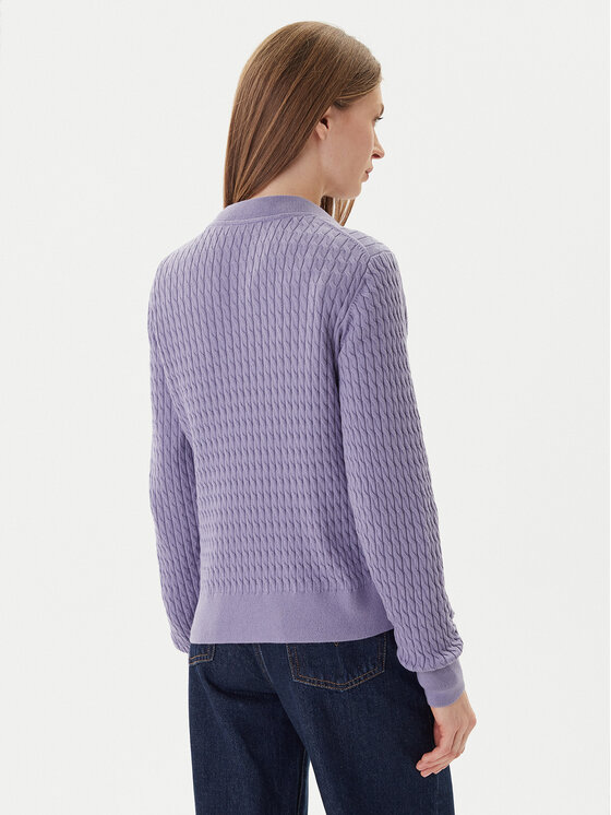 Tommy Hilfiger Tommy Hilfiger Pulover Fine WW0WW44993 Vijolična Regular Fit