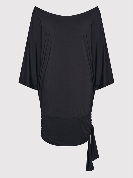 MICHAEL Michael Kors MICHAEL Michael Kors Sukienka plażowa MM7M749 Czarny Relaxed Fit