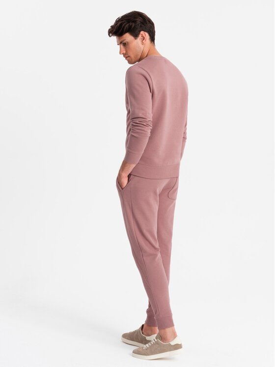 Ombre Ombre Komplet dresowy Z84 Różowy Regular Fit