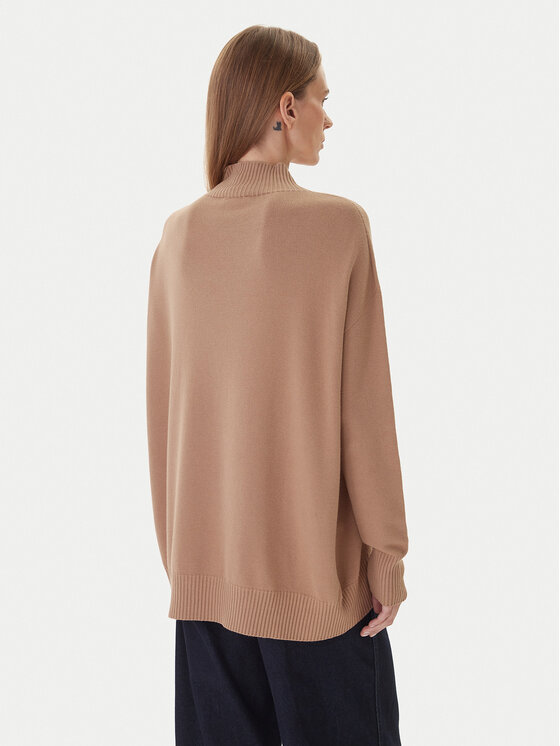 Kontatto Kontatto Sweater 3M0822C Bézs Relaxed Fit
