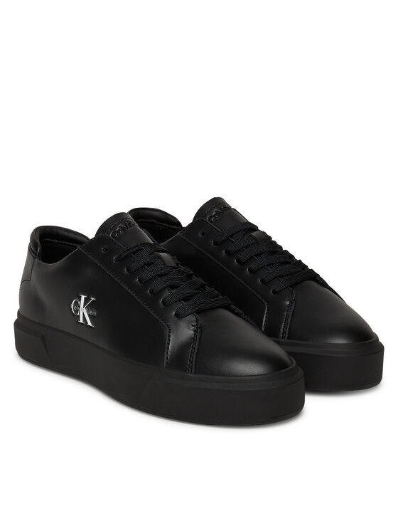 Calvin Klein Calvin Klein Сникърси Basket Cupsole Laceup Lth Ml YW0YW01945 Черен