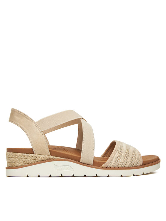 Sandale Skechers BOBS Arch Fit Beach Kiss-Boho Beyond 114013/NAT Bej