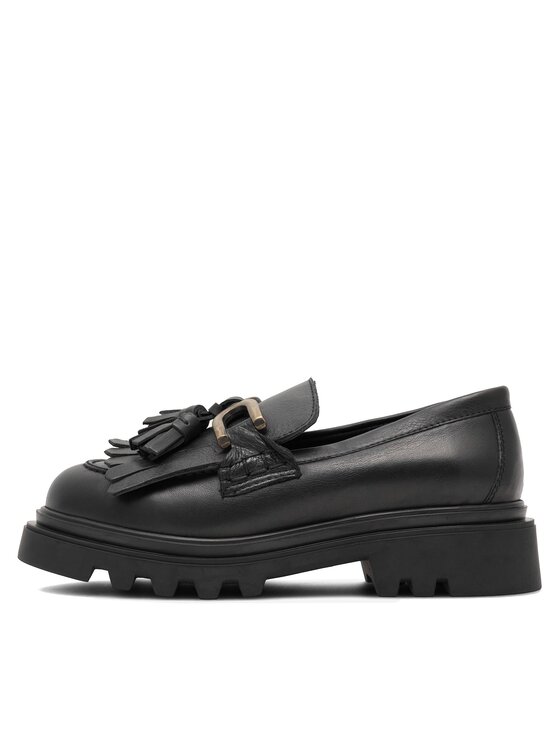 Badura Badura Loafersy 22SS24 Czarny