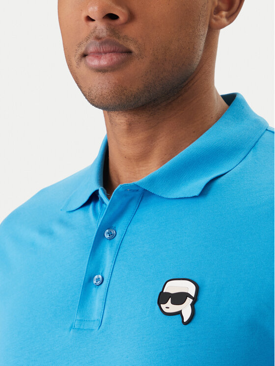 KARL LAGERFELD KARL LAGERFELD Tricou polo 745710 562224 Albastru Regular Fit