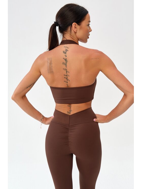 ROUGH RADICAL ROUGH RADICAL Biustonosz sportowy ZOYA SPORTS BRA Brązowy