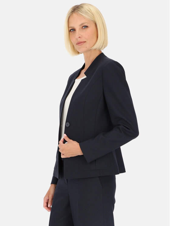 Potis & Verso Potis & Verso Marynarka Rena Granatowy Slim Fit