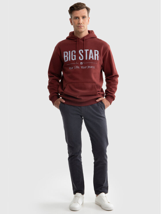 BIG STAR BIG STAR Bluza ASHLYNO_604_170 Bordowy Classic Fit