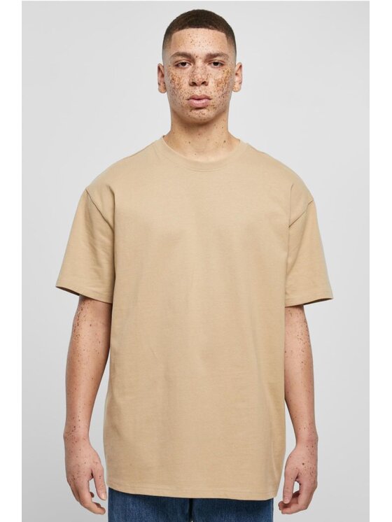 TeeShoppen TeeShoppen T-Shirt 'Oversized Collection' Beżowy Oversize