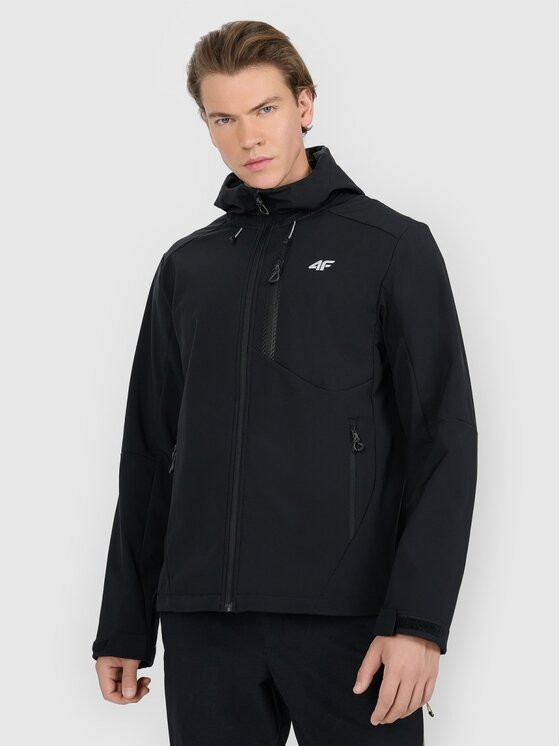 4F 4F Giacca softshell 4FRAW25TSOFM506-20S Nero Regular Fit