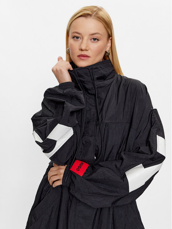 HUGO Hugo Demisezoninė striukė Felicia-1 50495052 Juoda Relaxed Fit