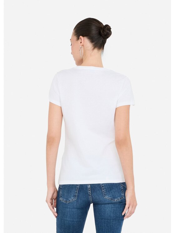 Liu Jo Liu Jo T-Shirt UF5264JS923P9003 Biały Regular Fit