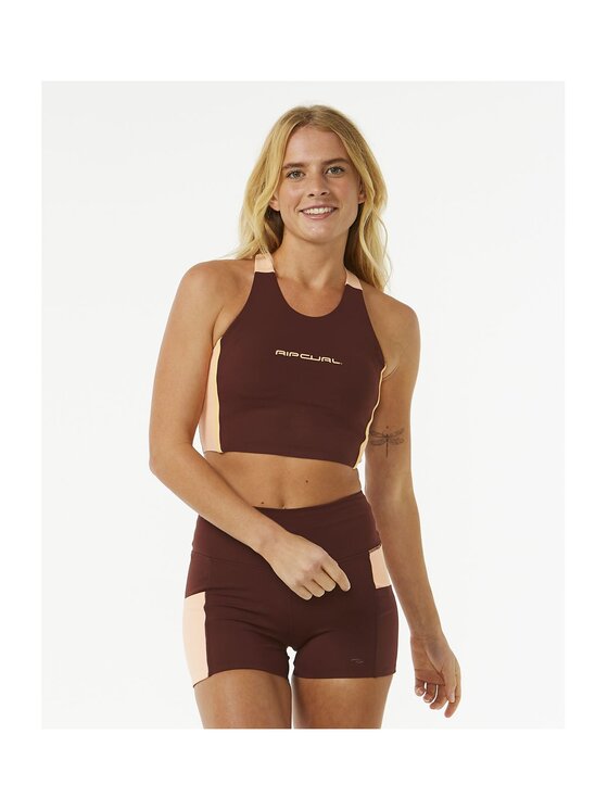 Rip Curl Rip Curl Top Rss Revival Crop Fioletowy Performance Fit
