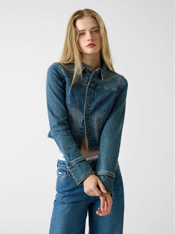 Guess Jeans Guess Jeans Pārejas jaka 180858 Zils Classic Fit