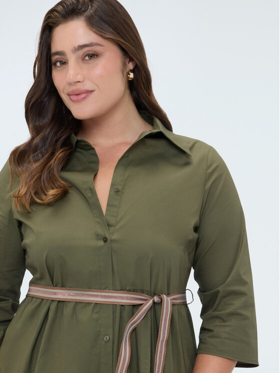 Fiorella Rubino Fiorella Rubino Abito da sera 7048T001779N035 Verde A-Line Fit