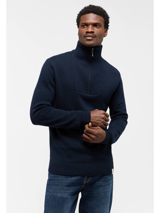 Mustang Mustang Sweter Eastvale Niebieski Regular Fit