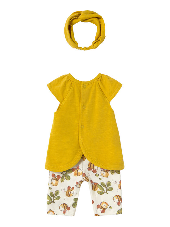Mayoral Mayoral Completo T-shirt e leggings 1763 Giallo Regular Fit