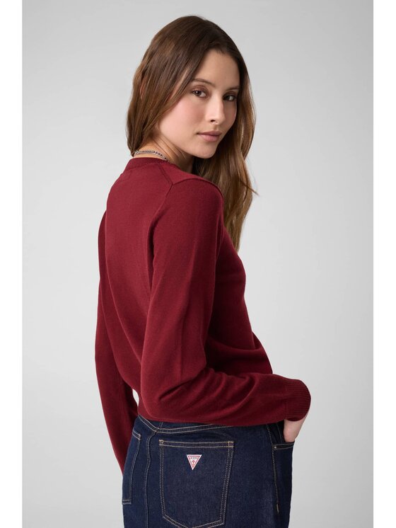 Guess Jeans Guess Jeans Kardigan 184249 Červená Classic Fit