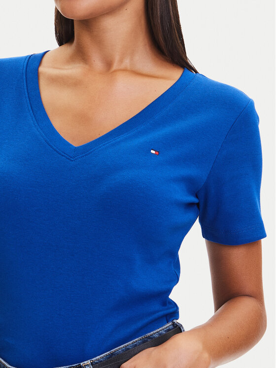 Tommy Hilfiger Tommy Hilfiger Marškinėliai New Cody WW0WW40584 Mėlyna Slim Fit