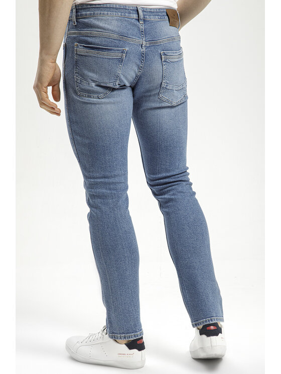 Cross Jeans Cross Jeans Jeansy E 185-225 Niebieski Slim Leg